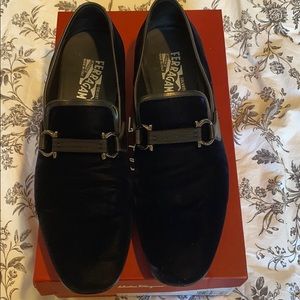 Salvatore Ferragamo Navy Loafer Size 10.5 Mens